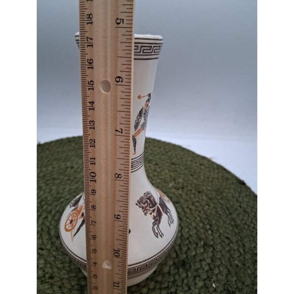 Handmade Greek Ceramic Vase With Warrior & Chariot Design By Xipolias - Picture 2 of 6